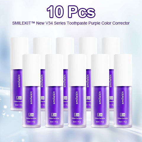 SMILEKIT™ New V34 Series Toothpaste Purple Color Corrector