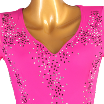 Customisable-Women's Long Sleeved Performance Latin Dance Dress Dance Wear