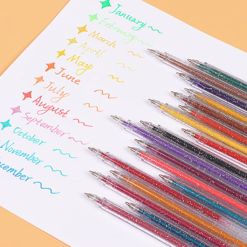 [Autumn Sales]Colorful Glitter Pen 9/12/24/36 Colors