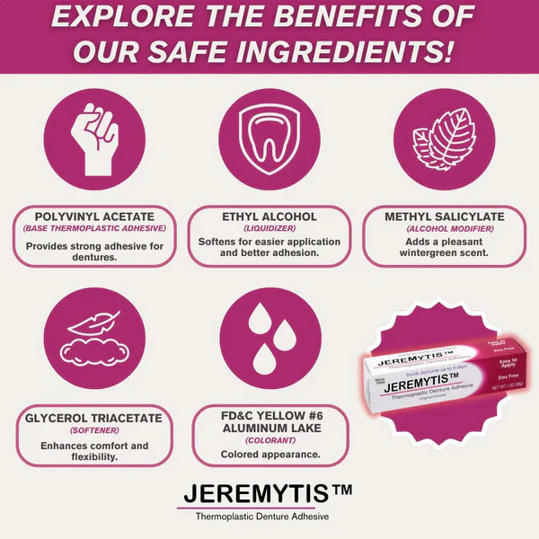 🔥[Official Brand Store] JEREMYTIS™ Thermoplastic Denture Adhesive (🔥BUY 2 GET 1 FREE🎁)