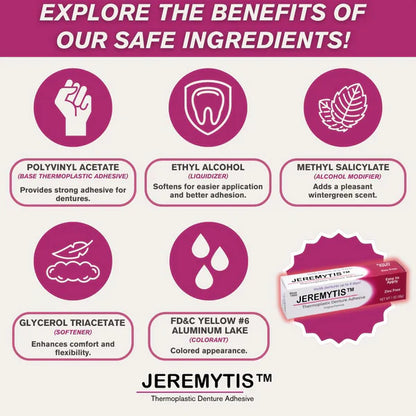 🔥[Official Brand Store] JEREMYTIS™ Thermoplastic Denture Adhesive (🔥BUY 2 GET 1 FREE🎁)