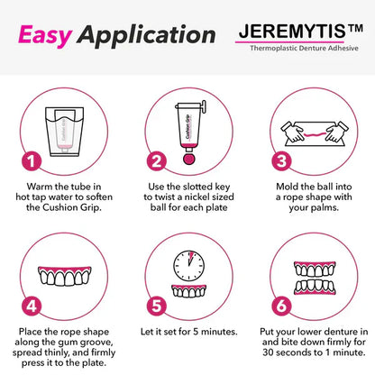 🔥[Official Brand Store] JEREMYTIS™ Thermoplastic Denture Adhesive (🔥BUY 2 GET 1 FREE🎁)