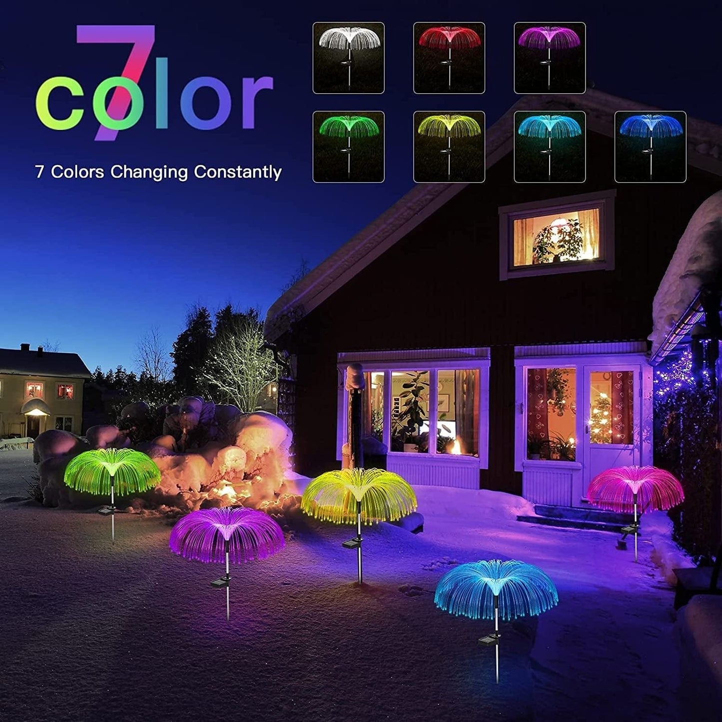 [Today's Special]7 Color Changing Solar Garden Lights