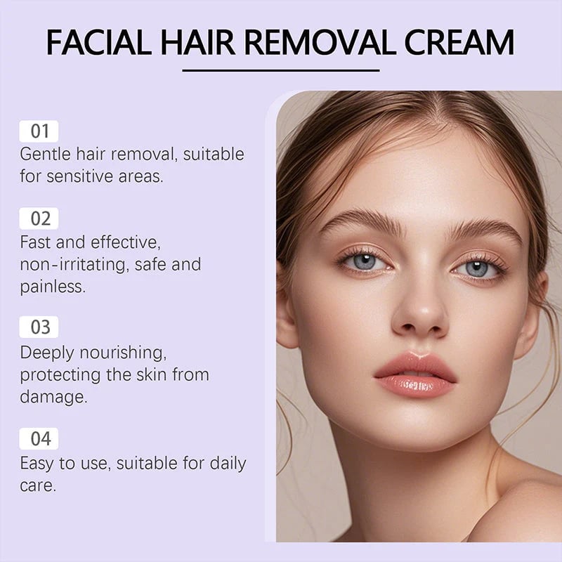 ODEIUN® Gentle and Painless Facial Hair Removal Cream