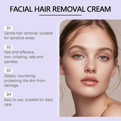 ODEIUN® Gentle and Painless Facial Hair Removal Cream