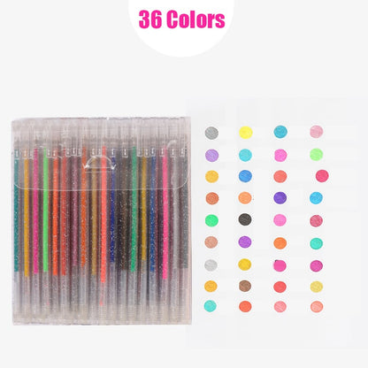 [Autumn Sales]Colorful Glitter Pen 9/12/24/36 Colors