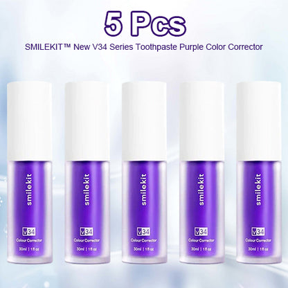 SMILEKIT™  New V34 Series Toothpaste Purple Color Corrector