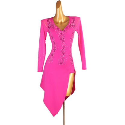 Customisable-Women's Long Sleeved Performance Latin Dance Dress Dance Wear