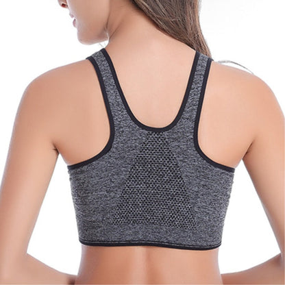 zipper wire free bra