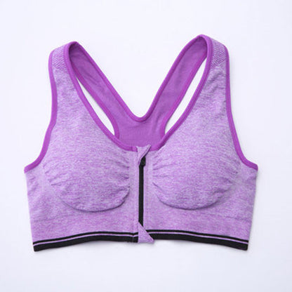 zipper wire free bra