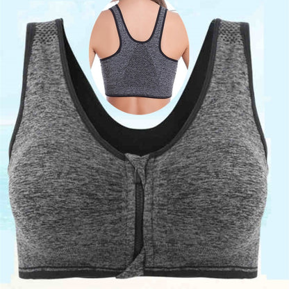 zipper wire free bra